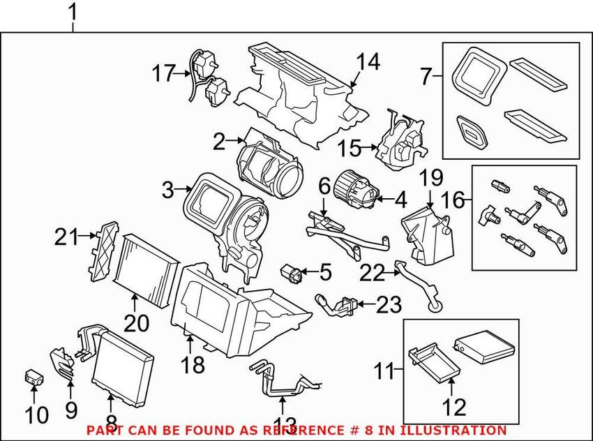 Volvo A/C Evaporator Core 31436487